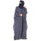 Two Pieces Set Of Inner Abaya And Printed Georgette Cape