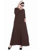 Simple A Line Abaya with Side Pockets