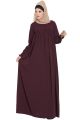 Dress Abaya with a perfect balance of Looks and Comfort -Wine