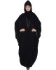 Designer Burqa in Double Layer With Pearl Lace