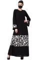 Musheco-Black Dress With Inserted Panel-Not An Abaya