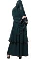 Mushkiya-Layered Gown Dress With Belt & Hijab-Not An Abaya