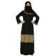 Emirati Style Embroidered  Gown In Abaya Fit With Matching Hijab