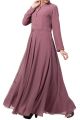 Abaya Length Dress For Muslim Woman in Dual Layer