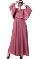 Musheco-Attached Cape Style Abaya In Nida Fabric