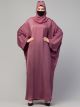 Loose Fit Classic Modest Kaftan in puce pink colour 