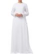 Simple A Line Abaya with Utility Pockets In Rayon Cotton Fabric