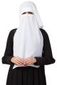 White Naqaab For Any Abaya