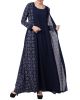 Abaya Dress With Attached Shrug and a Matching Belt