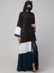 Multi Colored and Multi-Tiered Open Abaya.