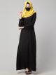 Abaya with balloon sleeves.