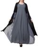 Mushkiya-An Abaya Like Dress with Attached Shrug and a Belt in Multi Color