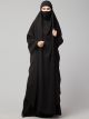 Full Length- Single Piece Jilbab With Adjustable Mouthpiece in Firdaus Fabric