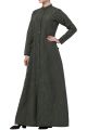 Mushkiya-Front open Abaya Dress In Poly Cotton