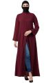 Front Open Abaya In Firdaus Fabric| Free Size| Chest 44'' Length 56''| Fits Small To XL