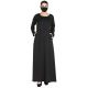 Simple Black Inner Abaya In Nida Fabric-Medium