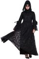 Mushkiya- Dubai Style Designer Abaya Dress With Bell Sleeves 
