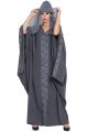 Mushkiya- Arabian Style Designer Abaya with Attached Falling Head Cover on Back