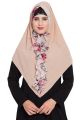 Khimar-Ready to Wear- Instant Hijab With Floral Print