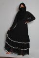 Fancy Abaya With Lace Work on Bottom Frill